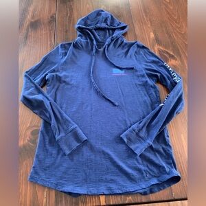 Vineyard Vines Blue Hooded Long Sleeve Shirt Women’s XS